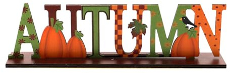 Decorazione autunnale in legno, zucca autunnale decorazione in legno segno del Ringraziamento tavolo del Ringraziamento centrotavola decorazione autunnale per la raccolta della zucca autunno