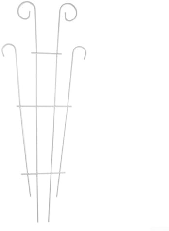 Besttoolifes Treillis en métal pour plantes grimpantes, support de jardin pour vigne en pot, utilisation intérieure et extérieure, treillis en fer noir pour montage mural ou clôture (blanc)