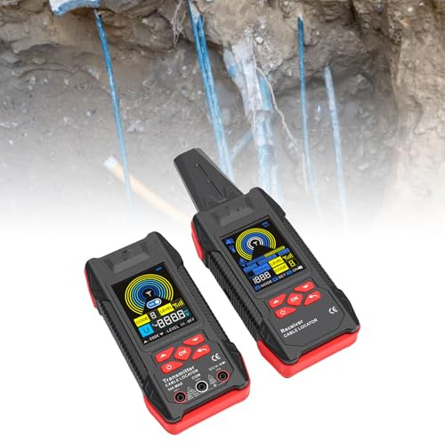 Jectse Tester per Cavi Sotterranei, Localizzatore di Circuiti, Multimetro Integrato, Rilevatore di Tubi Metallici, Rileva Cavi a pareteSotterranei, Percorsi di Condutture di