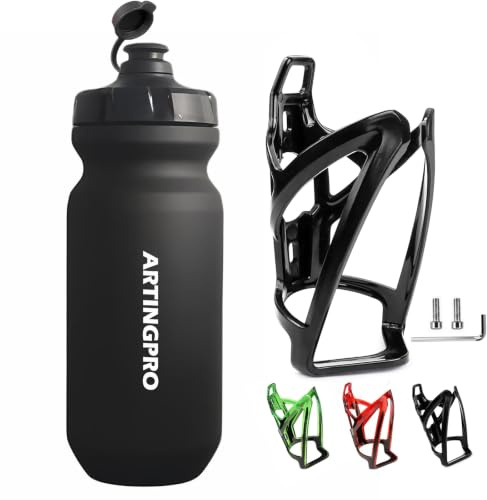 Flaschenhalter Fahrrad - Leicht Fahrrad Trinkflasche mit Halter, 650ML Trinkflasche Fahrrad mit Halterung für Mountainbike-/Rennrad-Zubehör