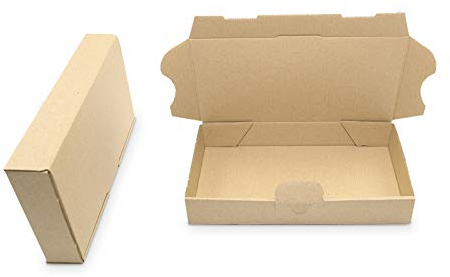 verpacking 200 Maxibriefkartons Versandkartons Faltschachtel Faltkarton Maxibrief 180 x 100 x 30 mm, Braun, MB-0