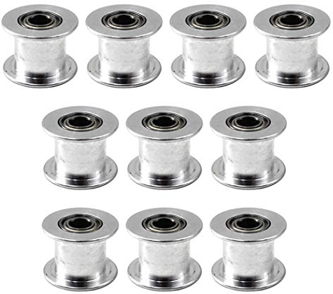 polea dentada 16 dientes diámetro 3mm ancho de la correa 6mm para impresora 3d(Pack of 10)