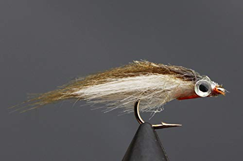 Tigofly 12 Stück Olive Polar Fry langsam sinkende Lachs Forelle Steelhead Elritze Fliegenfischen Fliegenköder Fliegenset Größe #8