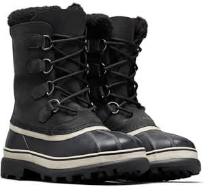 Sorel Caribou WP, Botas para nieve impermeables, Hombre, Black Dark Stone, 47 EU