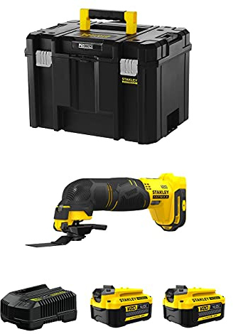 Multi-Herramienta STANLEY FatMax SFMCE500M2T (2 Baterías de 4,0 Ah + Cargador + TSTAK VI)