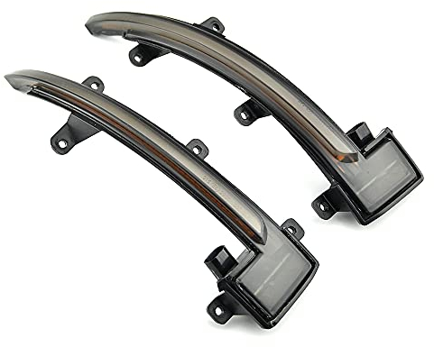 MKptopia 2 pcs Miroir à aile latérale LED clignotant dynamique indicateur de signal de rotation séquentiel Compatible avec Au-di TT TTS TTRS Mk2 8J R8 (42)