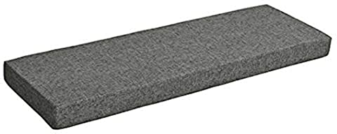 Bankkissen, 5 cm dick, 80/100/120 cm, rutschfest, für drinnen und draußen, Terrasse, Gartenmöbel, Sofa (dunkelgrau, 60 x 30 cm)