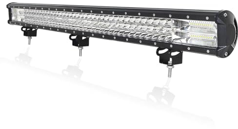 PICAA LED Lichtleiste KFZ, 34 Zoll 468W LED Arbeitsscheinwerfer 12V 24V, 6000K Weiß Lightbar Zusatzscheinwerfer Auto Offroad Beleuchtung für SUV, LKW, 4x4, Traktor, ATV