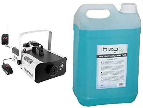 Machine à fumée F1500 PRO & SMOKE5L-VHD - IBIZA - Liquide pour machine à fumée à très haute densité - 5 litres