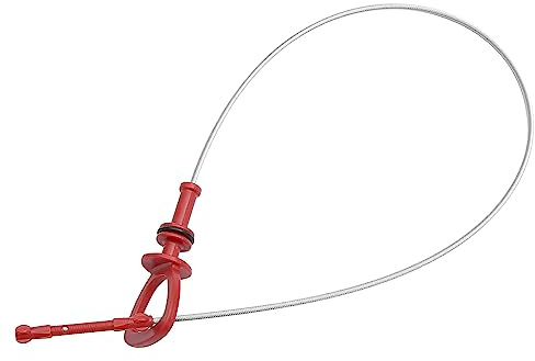 QUARKZMAN Motoröl Ölstandsmessstab Für Mercedes Für Benz CL203 03-04 1PC | Metall, Kunststoff; Rot Silberton; Länge: 51 cm; OE-Nr.: 2710100372; Für W203, W204, A209, C209, W211, R171