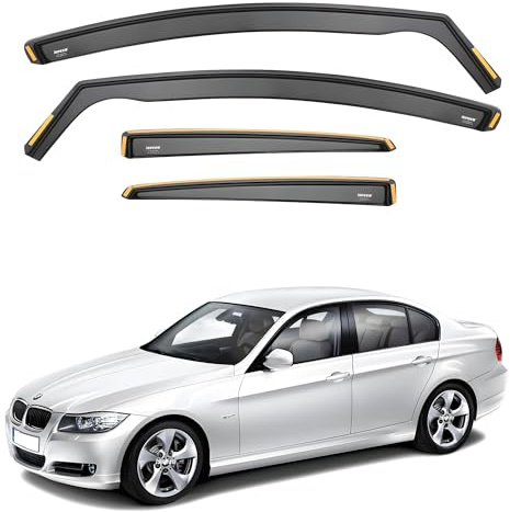 ISPEED Wind Deflectors for BMW 3 Series / M3 E90 2005-2012 4-door Saloon 4pc set Window Shields
