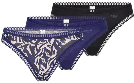 Sloggi Damen Sloggi GO Crush String C3P, Blue - Dark Combination, M