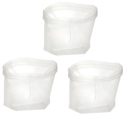 Ciieeo 3pcs Large Yogurt Strainer Fine Mesh Filter Bag for Nut Milk Soy Milk Cheese Juice Reusable Easy Clean