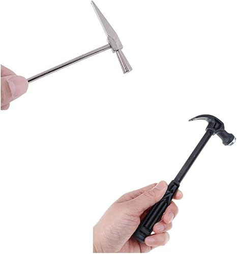 Mini Claw Hammer, Woodworking Nail Puncher Metal Hammer/Small Iron Hammer Watch Repair Hand Tool Emergency Escape Hammers and Mallets