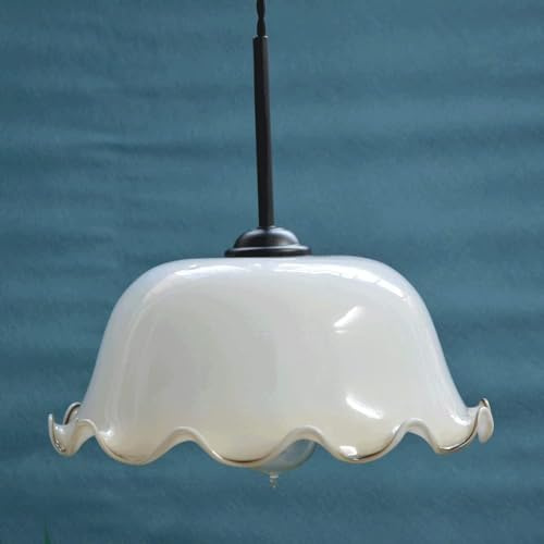 ABARTY Green Rolled Edge Glass Chandelier - ERN - Pendent Lamp g Room Bedroom E27 Hanging Pendant Interior Home Decoration Ceiling Pendent Lamp,ERN Ceiling ing