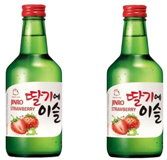 YIJIA | Pack 2 x 350ml Vino Soju sabor Fresa Koreano (Alc.13%) - El soju es una bebida muy popular en Corea