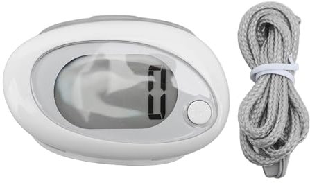 Podomètre 3D, Compteur de Pas 3D, podomètre numérique, Compteur de Pas de Poche avec lanière à Clip pour la Marche, l'exercice, la Course à Pied, Plastique, Silencieux et précis