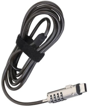 UKCOCO Verrou USB pour Ordinateur Portable Mot De Passe Numérique, Sécurité Antivol, Installation Flexible, pour Professionnels Et Particuliers, Couleur Noire