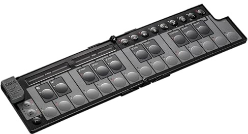 Korg nanoKEY Fold - Foldable 25 Key MIDI Keyboard Controller with USB-C and TRS-MIDI - Black