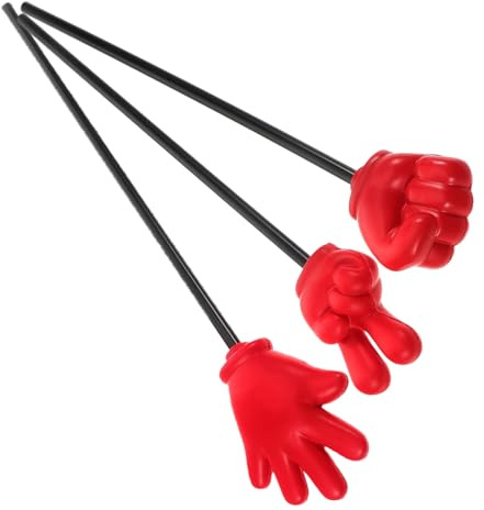 ibasenice 3stücke Teiliges Rock-paper-scissors Spielset Aus Langlebigem Schaumstoff Handliche Mini-sticks Als Fingerzeiger Für Klassenzimmer Vielseitige Party Unterrichtsrequisiten Für Junge
