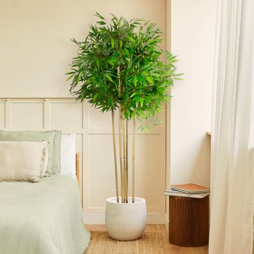 BLAINE |Bambú Exclusive 180cm | Plantas Artificiales Decorativas | Planta Artificial Grande | Plantas Artificiales para Interior/Exterior | Planta Artificial Realista Decorativa para Casa
