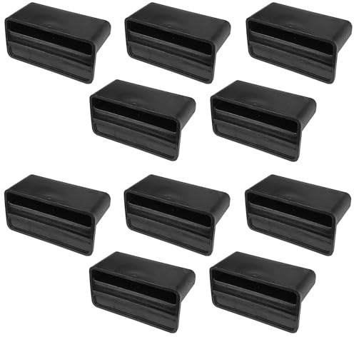 cyclingcolors 10x Ferma Doghe Singola in Plastica Cappuccio Innesto Supporti 53mm x 8mm Letto Boccola Doga Rete Balancella Nero