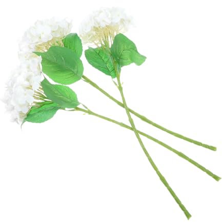 ULTECHNOVO Ramos De Hortensia Artificial Decoración De Mesa Centro De Mesa De Flores Adorno Decorativo Tallos De Hortensia