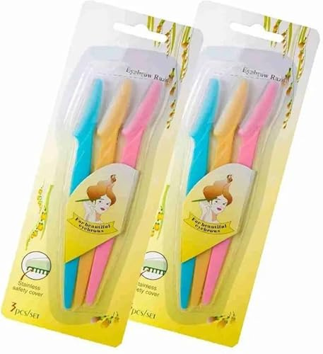 Dhanishka Rasoi per sopracciglia e labbra superiori per donna, 3 pezzi per confezione, set da 2, multicolore