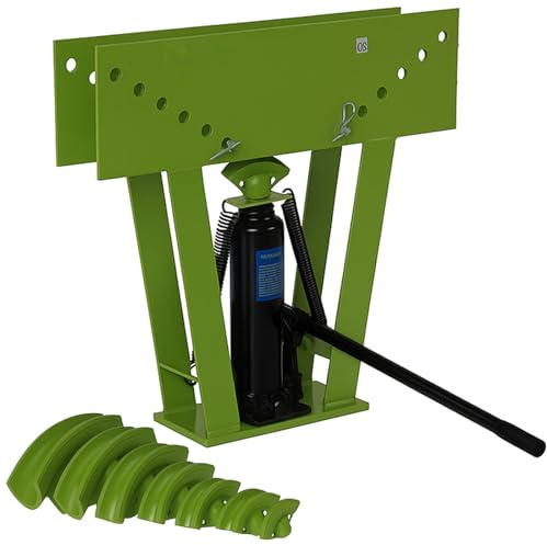 TRUTZHOLM Rohrbiegemaschine hydraulisch 16t Presskraft mit 8 Matritzen bis 90° Biegewinkel Rohrbieger Rohrbiegegerät mit 8 Pressstücken Biegemaschine für Rohre