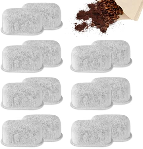 Charcoal Water Filters, 14pcs Cuisinart Compatible Replacement Charcoal Water Filters, Water Filtersfor Cuisinart Coffee Makers Coffee Filter Replacement for Ninja Cuisinart for All Cuisinart Machines