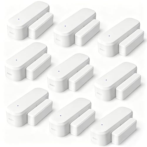 9 Stücke Fensterkontakt Zigbee, Tür Fensterkontakt Smart Home | LincoSoft Zigbee Türsensor kompatibel mit Alexa und Google Home, benötigt Tuya Gateway, für Haus, Garage