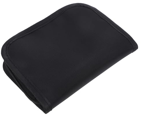 IWOWHERO Étui Lecteur Glycémie Portable Noir Compact pour Diabétiques de Rangement Résistant Aux Chocs Polyester pour Glucomètre et Moniteur Diabète Pochette de Voyage Pratique et