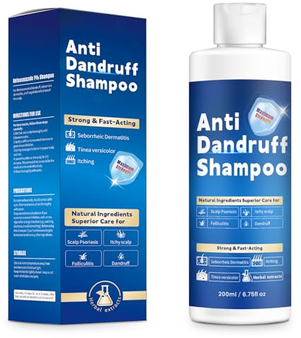 FYZMTL Anti-Dandruff Shampoo, Anti-fungal Scalp Treatment for Folliculitis, Seborrheic Dermatitis & Scalp Psoriasis, Flakes Control, Itchy Scalp Relief & Hydrating Dry Scalp Care for Men & Women