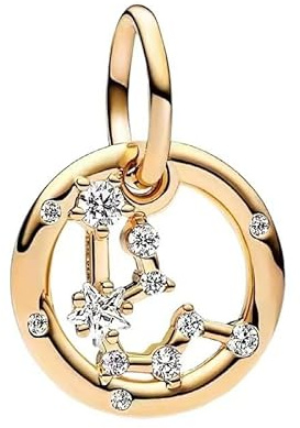 WEIMU Charms Sternzeichen für Armband 925 Sterling Silber 12 Sternbilder Charms Beads ，Armband Halskette Valentinstag Muttertag, für Europäische Armbänder Halskette