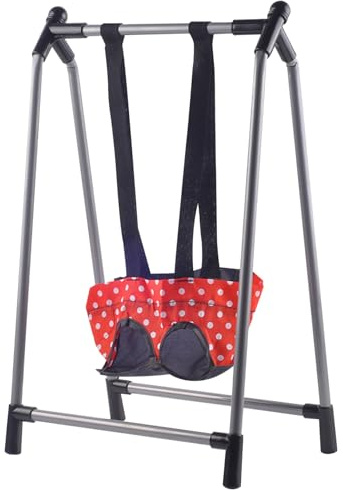 Baby Doll Swing, Lightweight Doll Swing with Foldable Metal Stand, Cute Baby Toy, Furniture, Accessories for Boys & Girls|hammock
