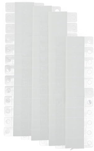 FOMIYES 100 Crochets Adhésifs Transparents en Pvc 20x40 Mm pour Panneau Perforé, Crochets en Plastique Auto-adhésifs pour Suspendre, Présentoir à Autocollants, Lot de 100 Pièces,