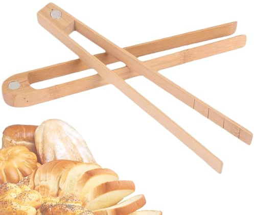 Pince À Grille- Magnétique – Pinces En Bois De 8,7 Pouces, Outils De Cuisine Élégants | Les Doigts Brûlés, Pinces De Cuisson Magnétiques En Bois 2x Pour Fruits, Cornichons, Fro