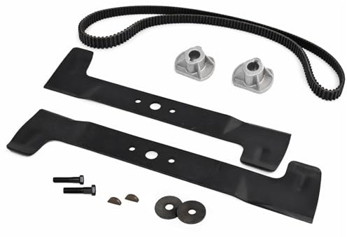 Kit Twin Cut 102 con 2 lame 520 mm 2 portalama albero 20 mm e cinghia 1600DS8M20 per Castelgarden TC102 compatibile 82004341 82004340 25463200 135065600/0