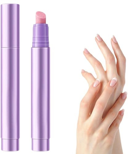 Olio per unghie 3 in 1, set da 2 pezzi, olio per cuticole con punta in ceramica, cura e riparazione, rimozione per cuticole secche e screpolate, applicazione precisa senza gocce