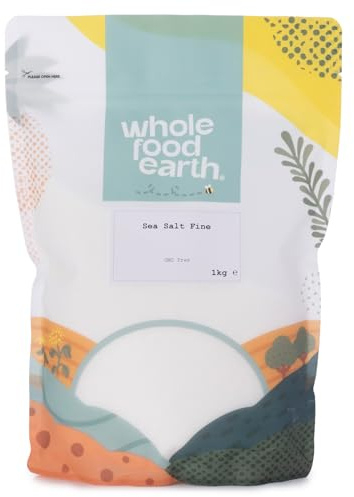 Wholefood Earth Fine Sea Salt 1 kg | GMO Free