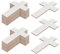 36 Blank Wood Cutouts, Wood Crosses, Unpainted Craft Plaques, Wooden Cross Shapes, Memorial Crucifix for DIY Arts