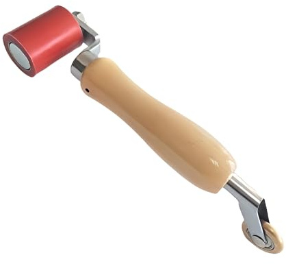 Combo Seam Rollers of 45mm Silicone Seam Roller with 6mm Brass Detail Penny Roller for PVC/TPO/EPDM Single Ply Roofing and Tape Hot Air Tools Overlap Welding