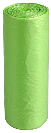 100Pcs Sacs Poubelles Sacs poubelles Dégradables Sac à Déchets Biologiques Sacs Compostable Biodégradable Sac de Poubelles Cusine Maison Indéchirables pour Déchets Alimentaires Fruits20L