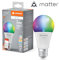 Ledvance Lampada Led Smart+ Matter, Smerigliata, 14W, 1521Lm, Forma a Goccia E27, Luce Colorata e Luce Bianca, Compatibile con Google, Alexa, Apple, App o Controllo Vocale, Durata Fino a 20.000 Ore