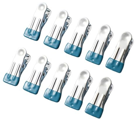 10pcs Towel Holders For Outdoor Use Stainless Steel Heavy Duty Clothes Pins Holders Easy To Carry Metal Clothespins