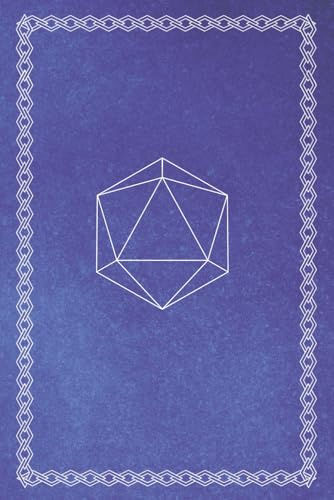 Pen & Paper Kampagnen Journal – Mit Charakterbögen, Index & 130 Notizseiten | 15,24 x 22,86 cm | Softcover | Blaue Cover Edition