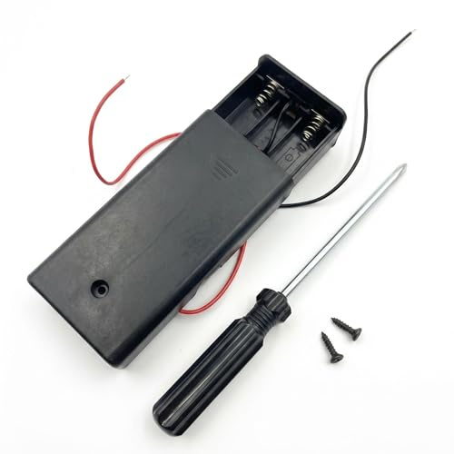 2AA Battery Holder with Switch Cover & Cable, 1Pcs