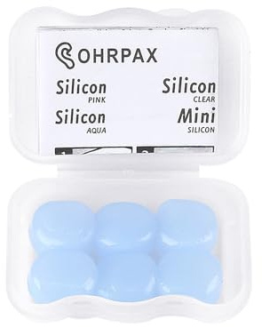 Juego de 6 tapones de silicona para los oídos de silicona con cancelación de ruido para dormir, protección para nadar