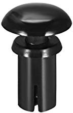 sourcing map Push Clips Rivets 5mm x 8.5mm PCB Circuit Panel Nylon Fasteners Black 50 Pcs