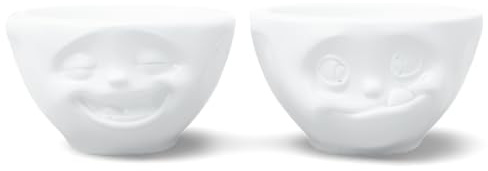 TASSEN.TV Kleines-Schälchen Set Nr. 3 100ml weiß lachend&lecker [A]